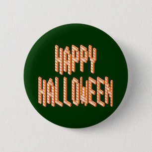 Badge Rond 5 Cm Texte du blox d'Halloween