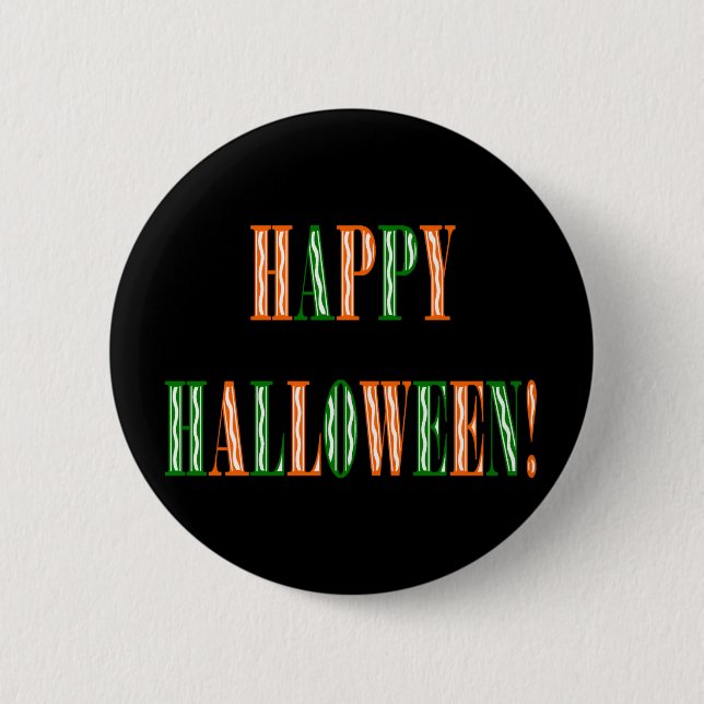 Badge Rond 5 Cm Texte du festival d'Halloween (Devant)