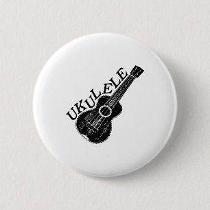 Badge Rond 5 Cm Texte Et Image Ukulele