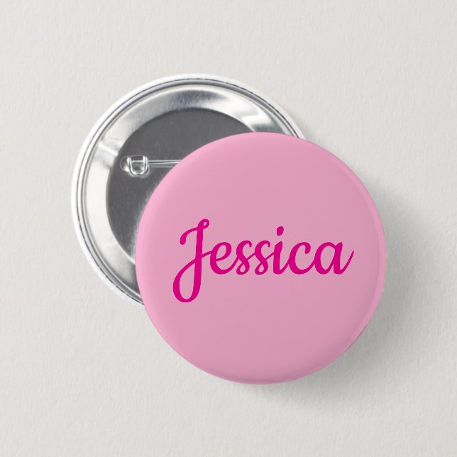 Badge Rond 5 Cm Texte personnalisable cool (Devant & derrière)