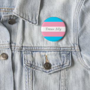 Badge Rond 5 Cm Texte transally modifiable Transgenre Fierté