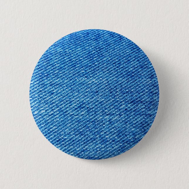 Badge Rond 5 Cm Texture de Denim bleu (Devant)