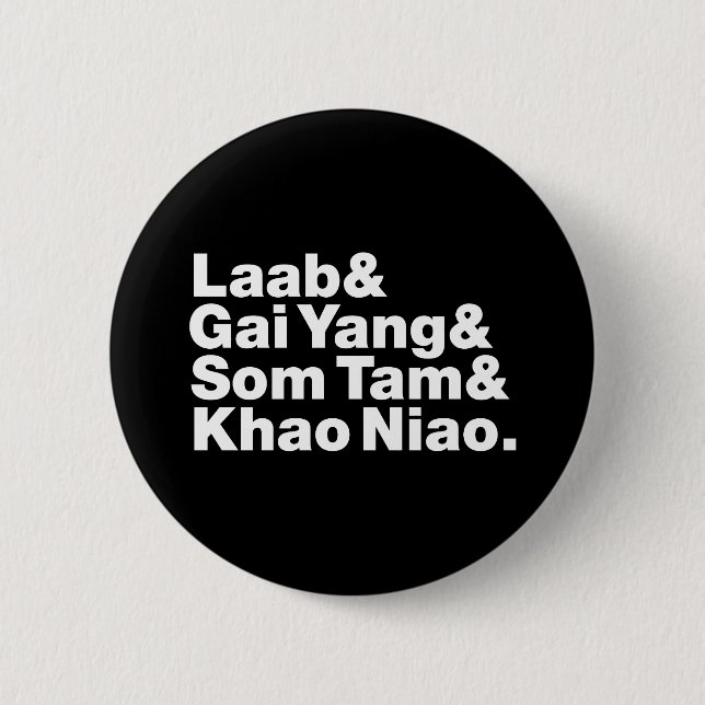 Badge Rond 5 Cm Thai Isaan Street Food (Devant)