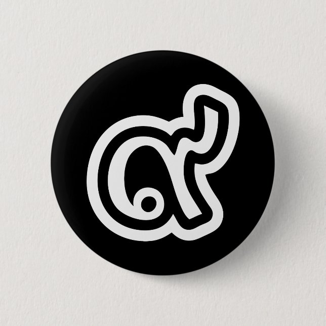 Badge Rond 5 Cm Thaïlande Lucky Number 9 / Neuf / ๙ (Gao/Kao) Thai (Devant)