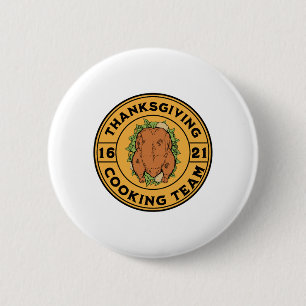 Badge Rond 5 Cm Thanksgiving - équipe de Cuisine