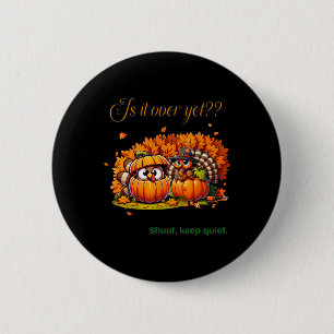 Badge Rond 5 Cm Thanksgiving Humour Amusants Turquie amoureux Fami