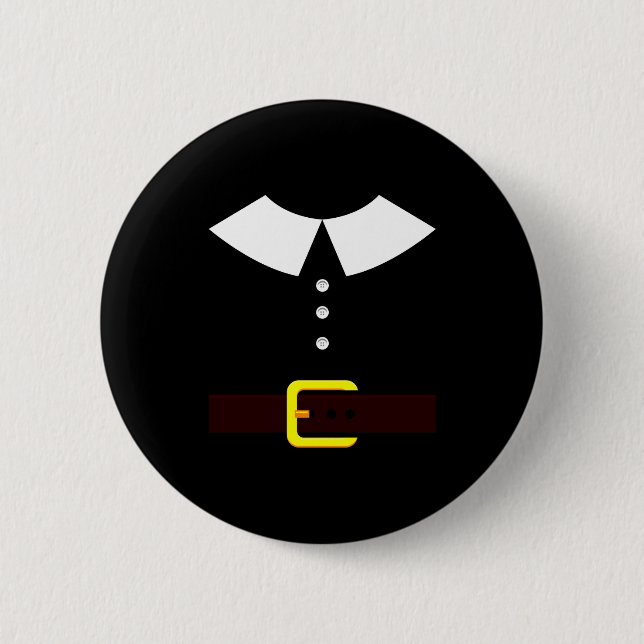 Badge Rond 5 Cm Thanksgiving Lgrim Shirt - New World Lgrim Costume (Devant)