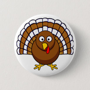 Badge Rond 5 Cm Thanksgiving mignon Turquie