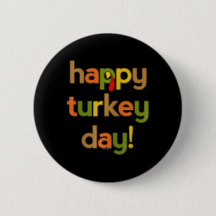 Badge Rond 5 Cm Thanksgiving Pour Les Femmes Son Joyeux Jour De La