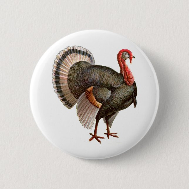 BADGE ROND 5 CM THANKSGIVING TURQUIE (Devant)