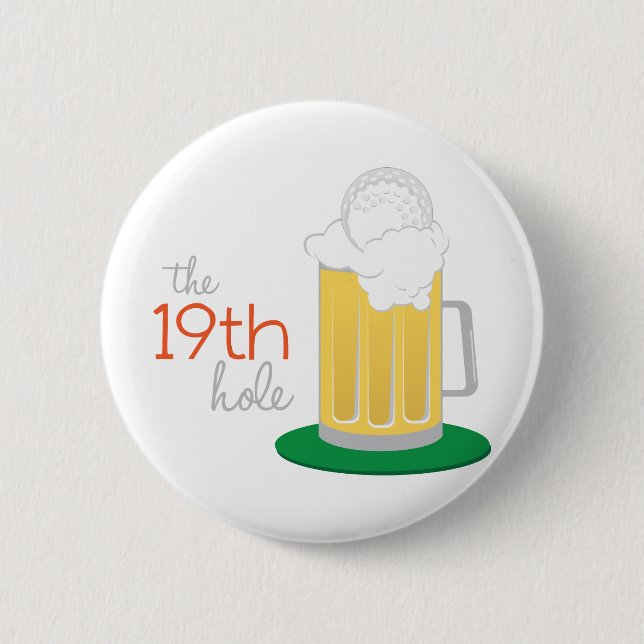 Badge Rond 5 Cm The 19th Hole (Devant)