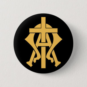 Badge Rond 5 Cm The Alpha & The Omega