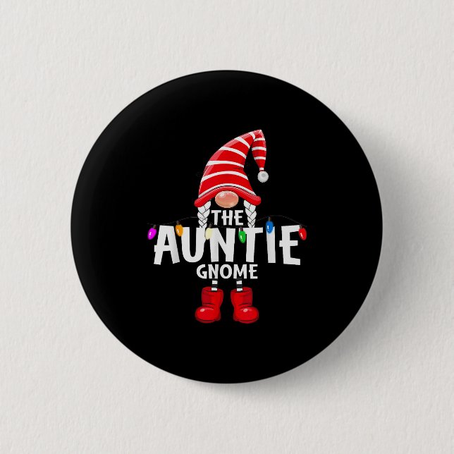 Badge Rond 5 Cm The Auntie Gnome Christmas Matching Pajama  (Devant)