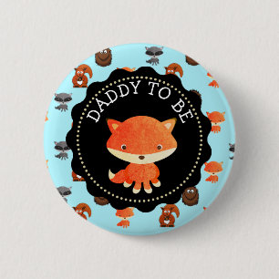 Badge Rond 5 Cm The Dad To Be Button Woodland Creatures