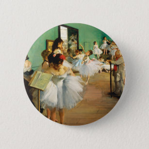 Badge Rond 5 Cm The Dance Class (1874) par Edgar Degas