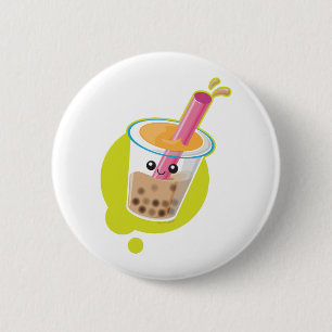 Badge Rond 5 Cm Thé de Boba