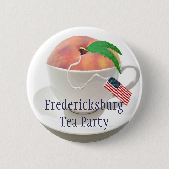 Badge Rond 5 Cm Thé de Fredericksburg (Devant)