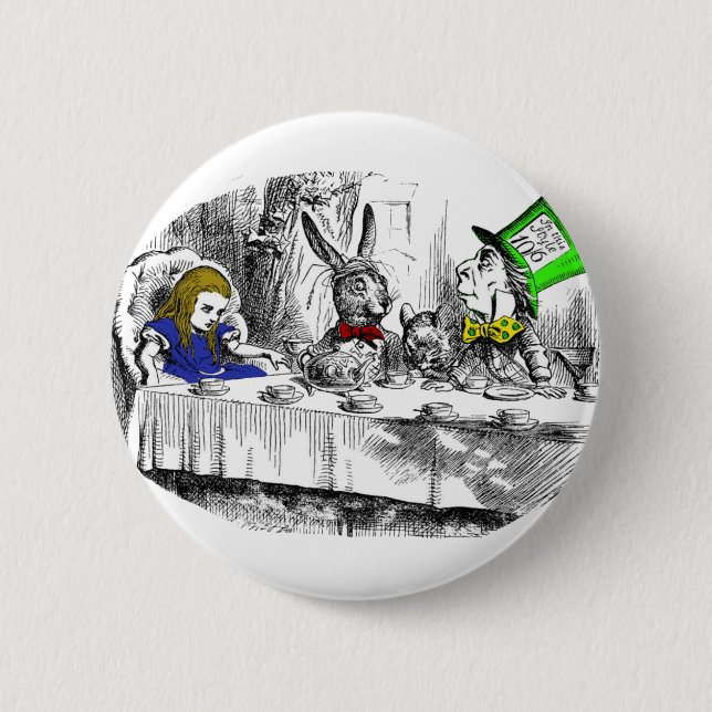 Badge Rond 5 Cm Thé fou (Devant)