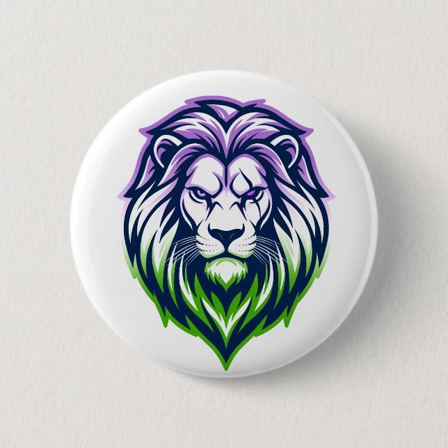 Badge Rond 5 Cm The Mighty Lion - Genderqueer Edition (Devant)