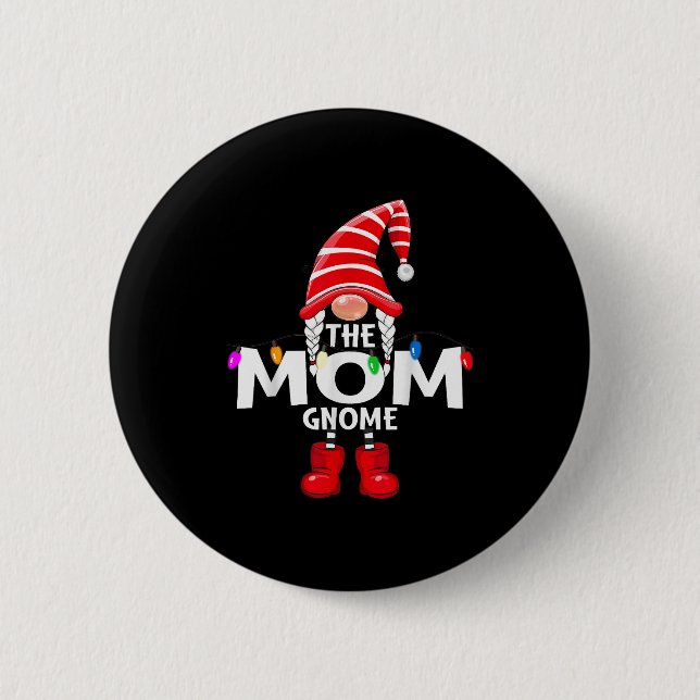 Badge Rond 5 Cm The Mom Gnome Christmas Matching Pajama  (Devant)