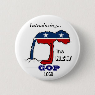 Badge Rond 5 Cm The New GOP Logo Button