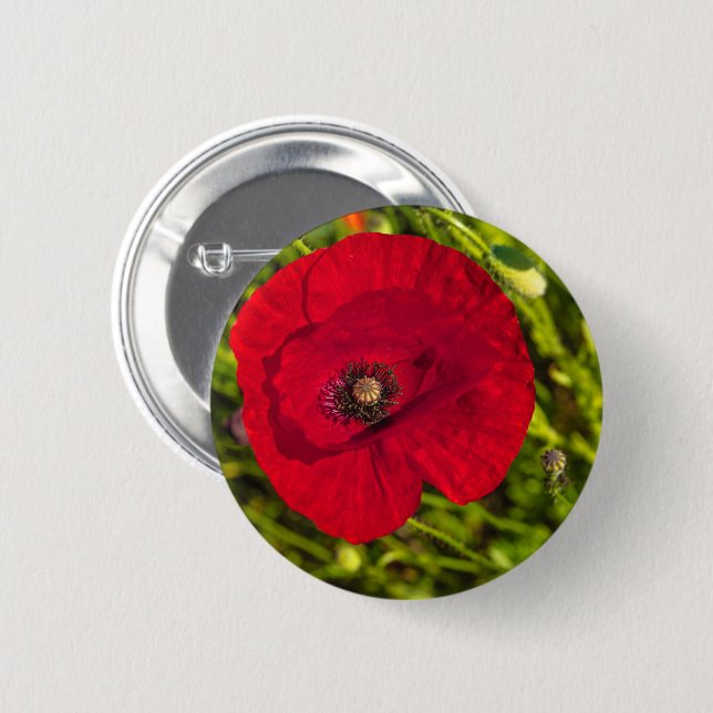 Badge Rond 5 Cm The poppy series #2 (Devant & derrière)