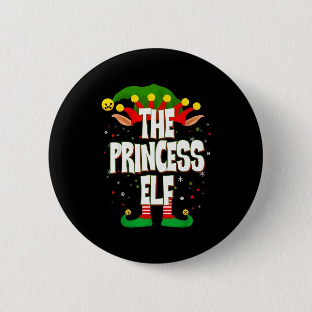 Badge Rond 5 Cm The Princess Elf Christmas  (Devant)