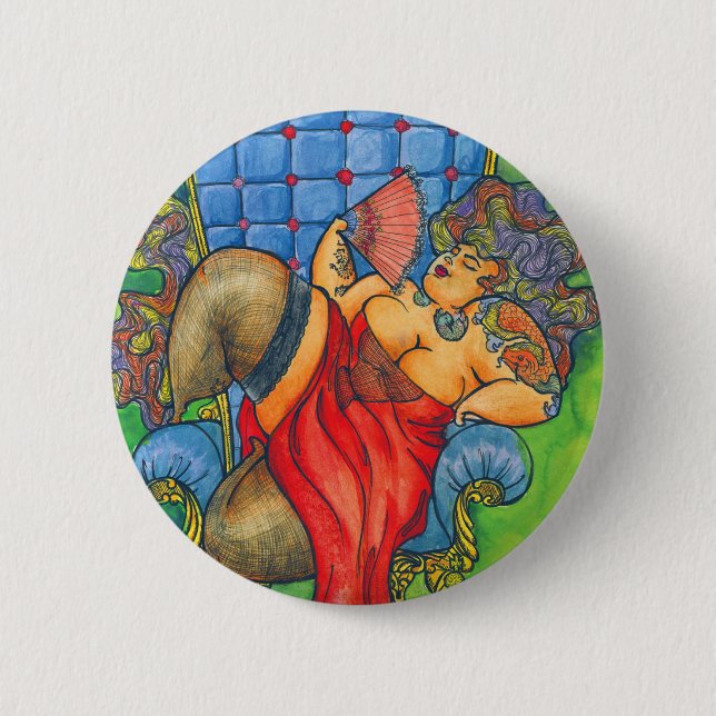 Badge Rond 5 Cm The Queen (Devant)