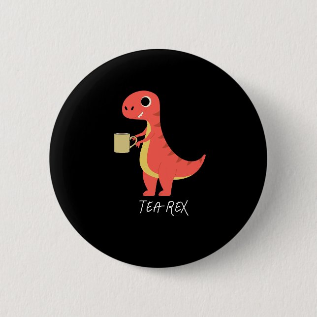 Badge Rond 5 Cm Thé-Rex (Devant)