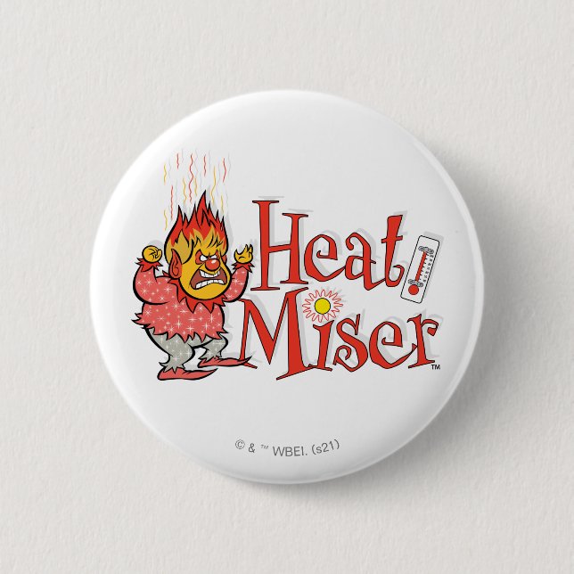 Badge Rond 5 Cm THE YEAR WITHOUT A SANTA CLAUS™ | Heat Miser (Devant)