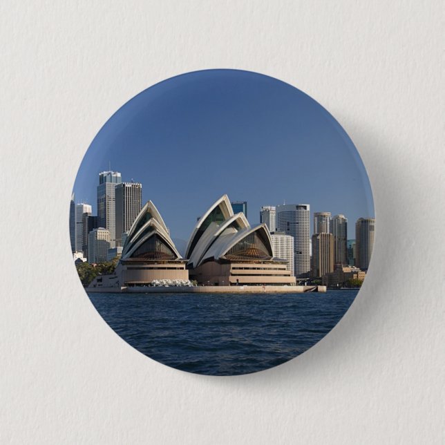 Badge Rond 5 Cm Théatre de l'opéra de Sydney (Devant)
