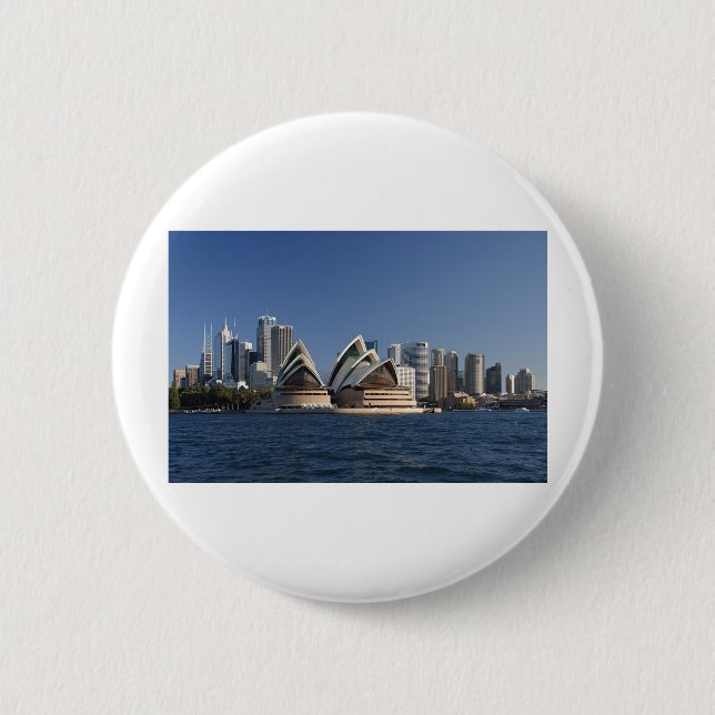 Badge Rond 5 Cm Théatre de l'opéra de Sydney (Devant)
