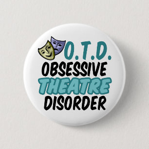 Badge Rond 5 Cm Théâtre drôle