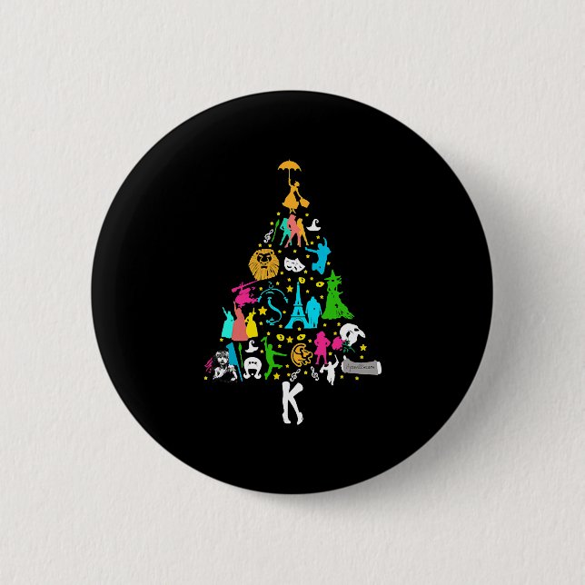 Badge Rond 5 Cm Théâtre musical de Broadway (Devant)