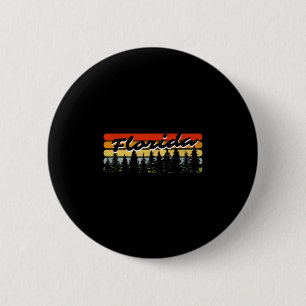 Badge Rond 5 Cm Thème de cabine de forêt de Floride Coucher de sol