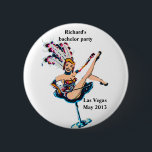 Badge Rond 5 Cm Thème de casino de Vegas de namebadge<br><div class="desc">Ce bouton de souvenir d'enterrement de vie de jeune garçon d'amusement peut être customisé avec le nom de chaque invité.  Vous recevez toujours des remises en vrac quand chaque insigne est commandé séparément. Cela est calculé automatiquement par Zazzle pendant votre contrôle en ligne.</div>