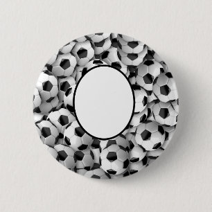 Badge Rond 5 Cm Thème de football personnalisé