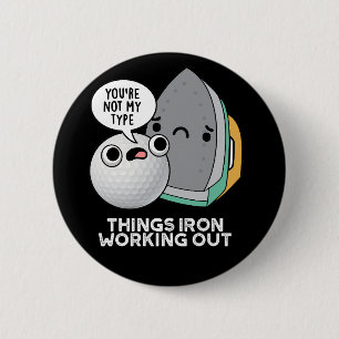 Badge Rond 5 Cm Thèmes Fer Sortir Funny Fer Pun Dark BG