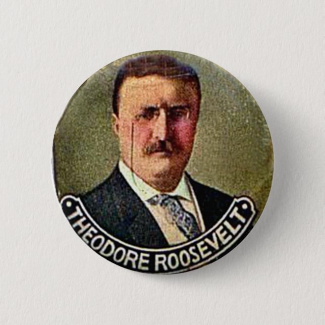 Badge Rond 5 Cm Theodore Roosevelt - bouton (Devant)