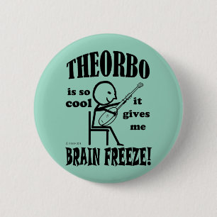 Badge Rond 5 Cm Theorbo, gel du cerveau