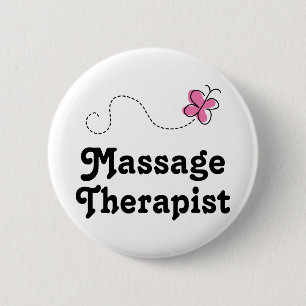 Badge Rond 5 Cm Thérapeute mignon de massage