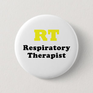 Badge Rond 5 Cm Thérapeute respiratoire de droite