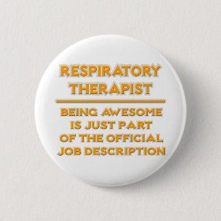 Badge Rond 5 Cm Thérapeute respiratoire .. Description officielle 