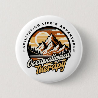 Badge Rond 5 Cm Thérapie occupationnelle drôle 