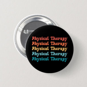 Badge Rond 5 Cm Thérapie physique PT Retro PT Cadeaux Grad
