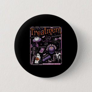 Badge Rond 5 Cm Thérapie Physique Trick Ou Pt Therast Halloween