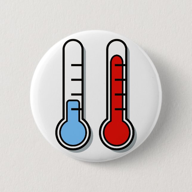 Badge Rond 5 Cm Thermomètre froid (Devant)