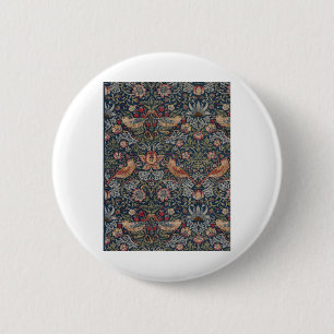 Badge Rond 5 Cm Thief de fraises par William Morris