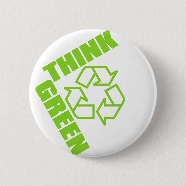 Badge Rond 5 Cm Think_Green (Devant)
