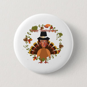 Badge Rond 5 Cm thistesse trump turkey